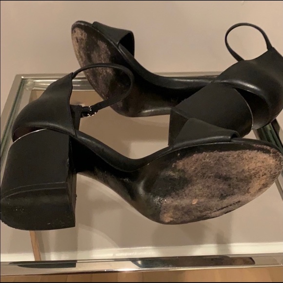 Alexander Wang Abby Ankle-Strap Leather Sandals - Picture 6 of 6